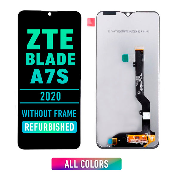 ZTE Blade A7s (2020) Pantalla LCD De Reemplazo Sin Bisel (Reacondicionada) (Negra)