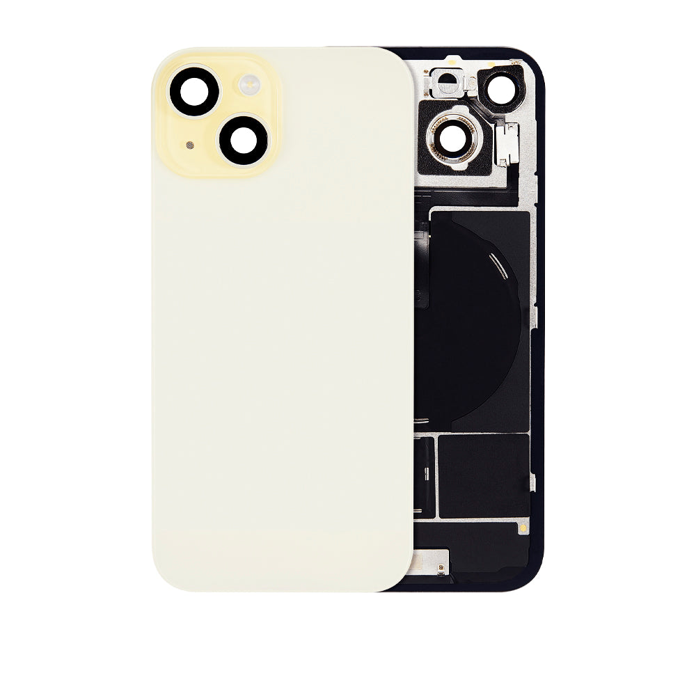 iPhone 15 Tapa Trasera con Placa de Metal (No Logo)