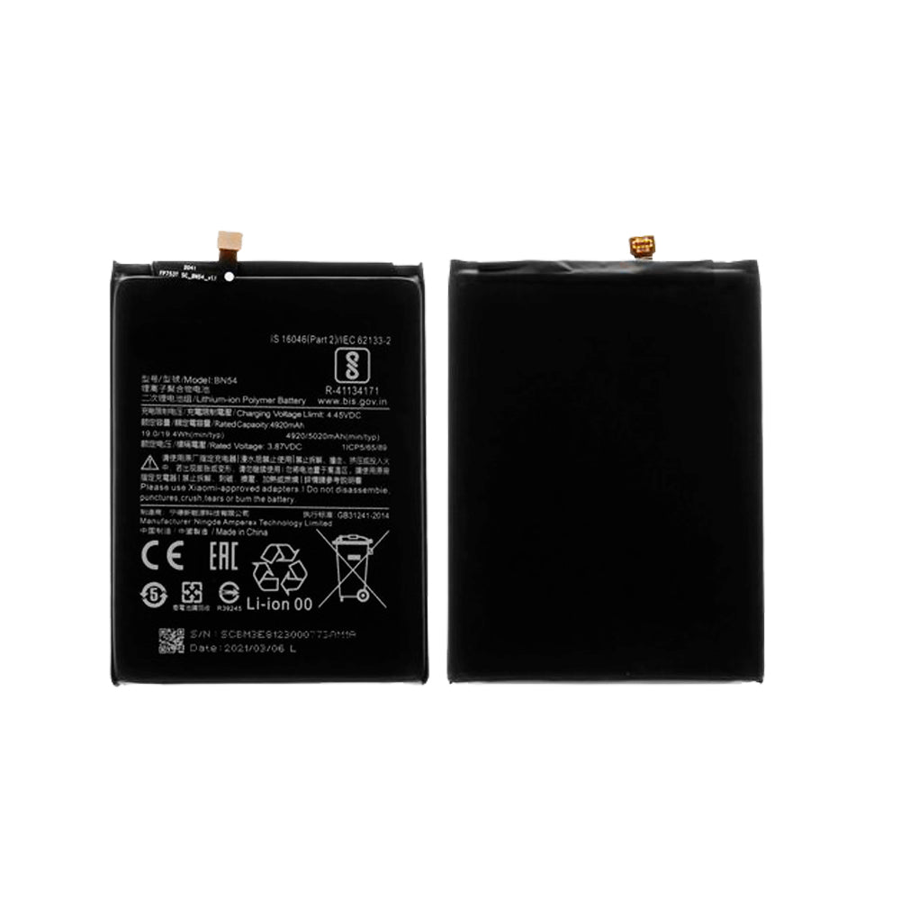 Xiaomi Redmi Note 9 Bateria