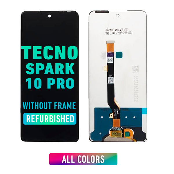 Tecno Spark 10 Pro / Tecno Pova 5 / Pova 5 Pro / Infinix Hot 30 / Infinix Note 30 Pantalla LCD Sin Bisel (Reacondicionada) (Todos Los Colores)