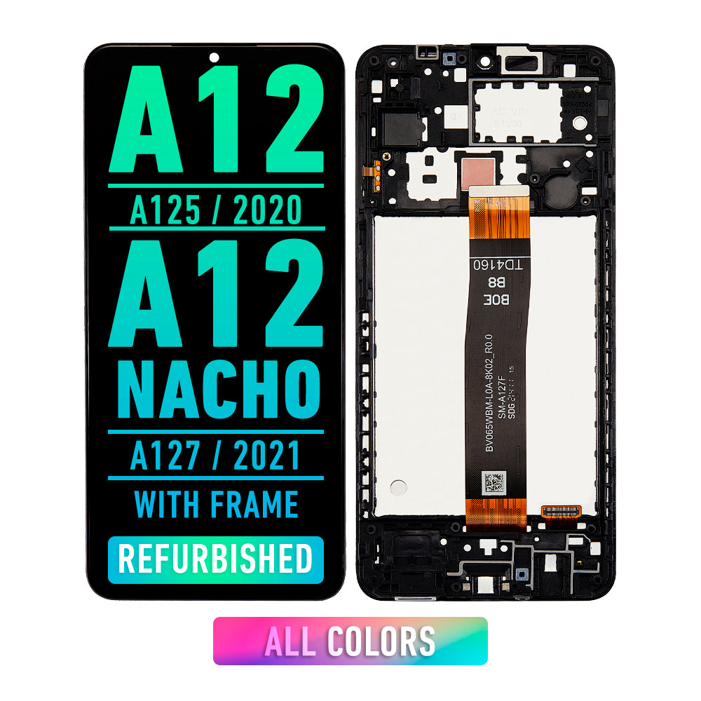 Samsung Galaxy A12 (A125 / 2020) A12 Nacho (A127 / 2021) Pantalla Con Bisel (ORIGINAL)