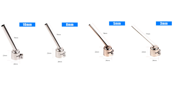 Boquilla de soldadura larga con cabezal de pistola de aire caliente Universal Kaigexin 850