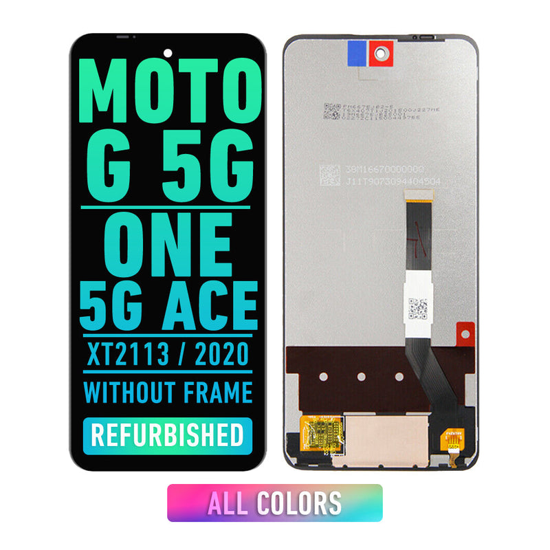 Motorola Moto G 5G / ONE 5G ACE (XT2113) Pantalla LCD Sin Bisel (Reacondicionada) (Todos Los Colores)