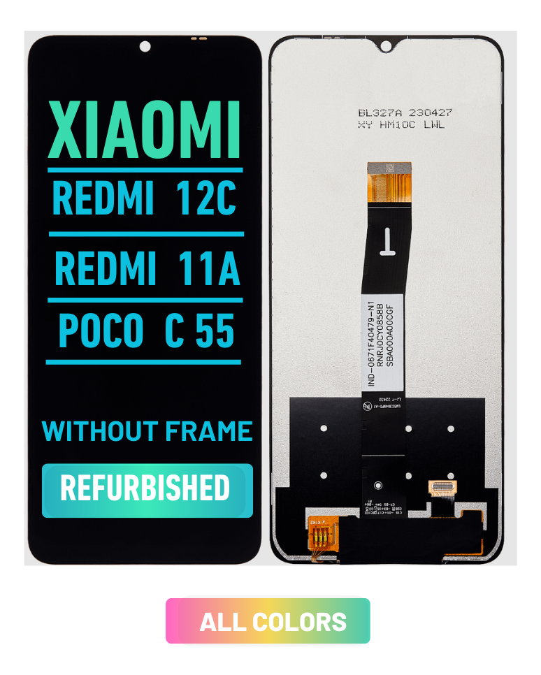 Xiaomi Redmi 12C / Redmi 11A / Poco C55 Pantalla Sin Bisel (ORIGINAL)