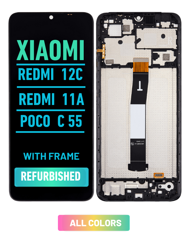 Xiaomi Redmi 12C / Redmi 11A / Poco C55 Pantalla Con Bisel (ORIGINAL)