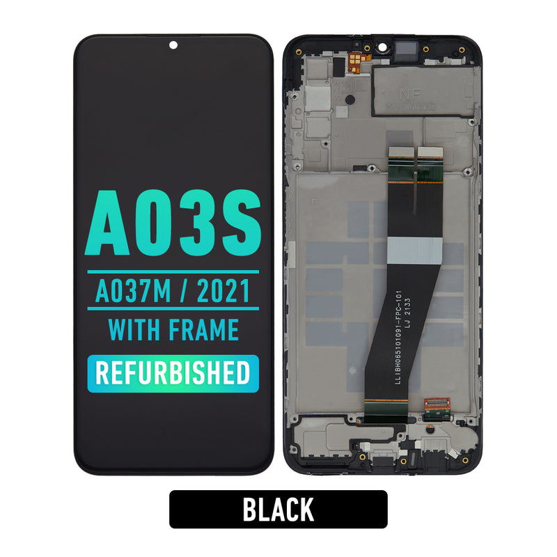 Samsung Galaxy A03S (A037M / 2021) Pantalla Con Bisel (SINGLE SIM) (Tipo C) (Reacondicionada) (Negro)