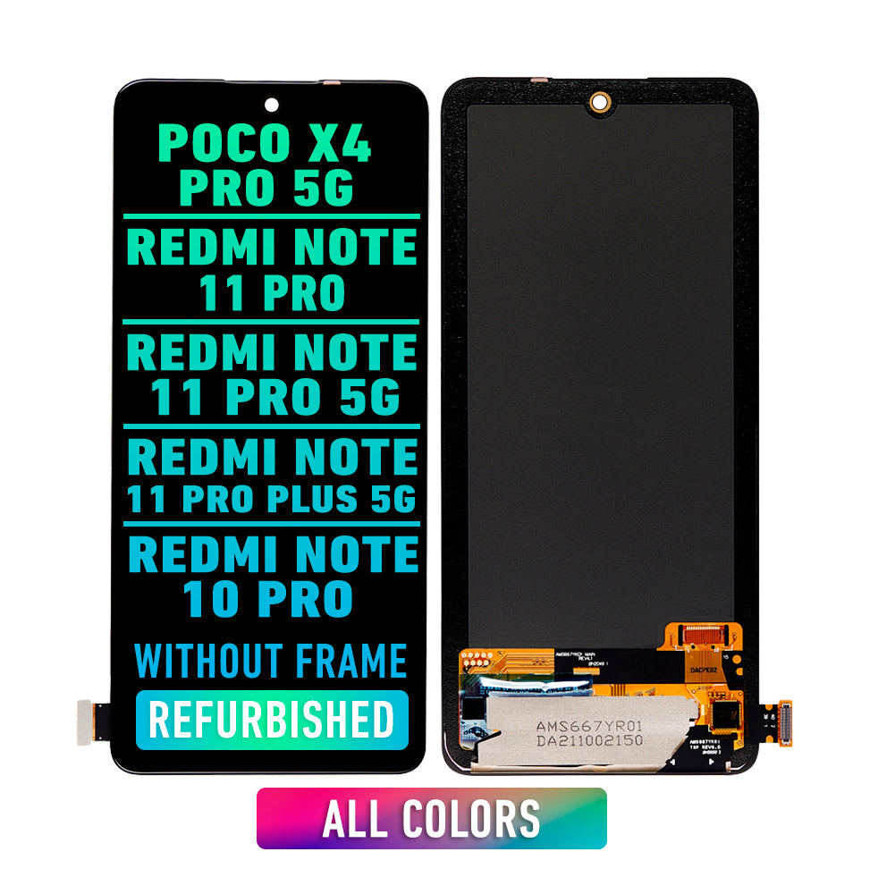 Xiaomi POCO X4 Pro 5G / Redmi Note 11 Pro / Note 11 Pro 5G / Note 11 Pro Plus 5G / Note 10 Pro Pantalla Sin Bisel (ORIGINAL)