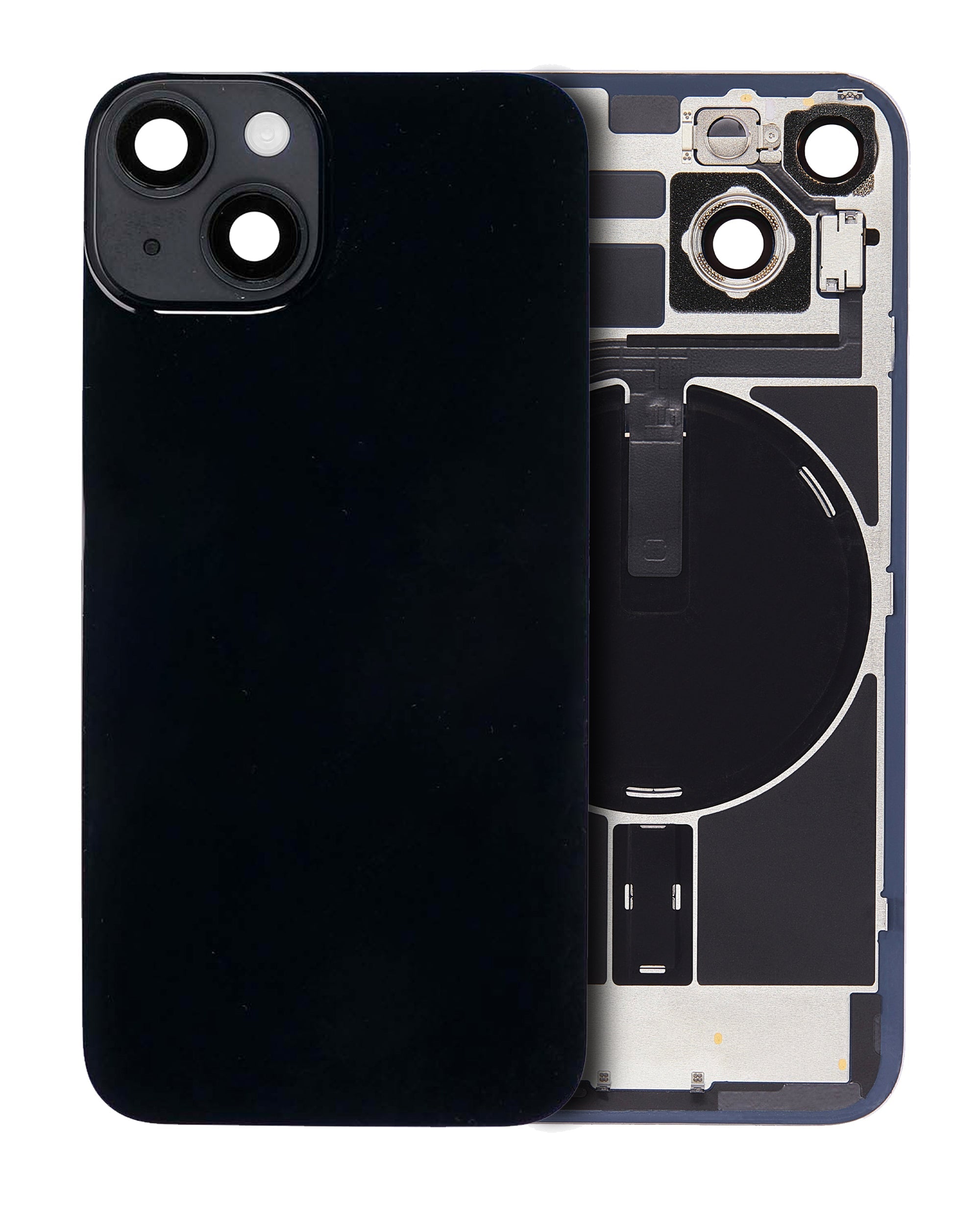 iPhone 14 Tapa Trasera con Placa de Metal (No Logo)