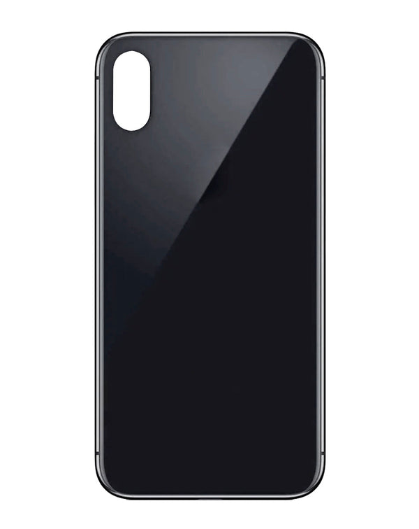 iPhone X Cristal Trasero Con Orificio De Camara Mas Grande (No Logo) (Todos Los Colores)