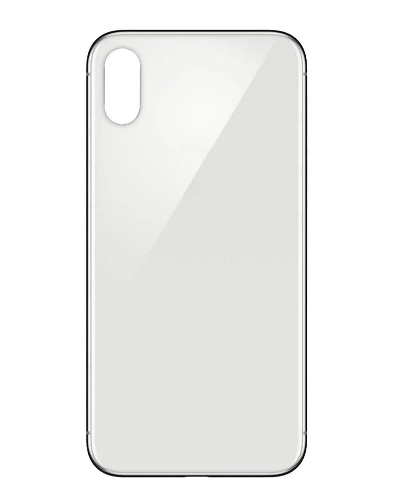 iPhone X Cristal Trasero Con Orificio De Camara Mas Grande (No Logo) (Todos Los Colores)