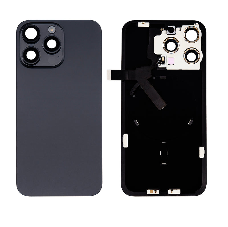 iPhone 15 Pro Max Tapa Trasera con Placa de Metal (No Logo)