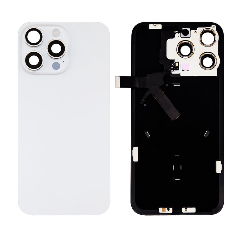 iPhone 15 Pro Max Tapa Trasera con Placa de Metal (No Logo)