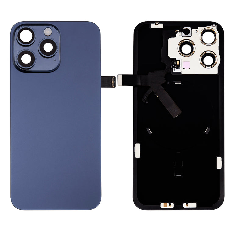 iPhone 15 Pro Max Tapa Trasera con Placa de Metal (No Logo)