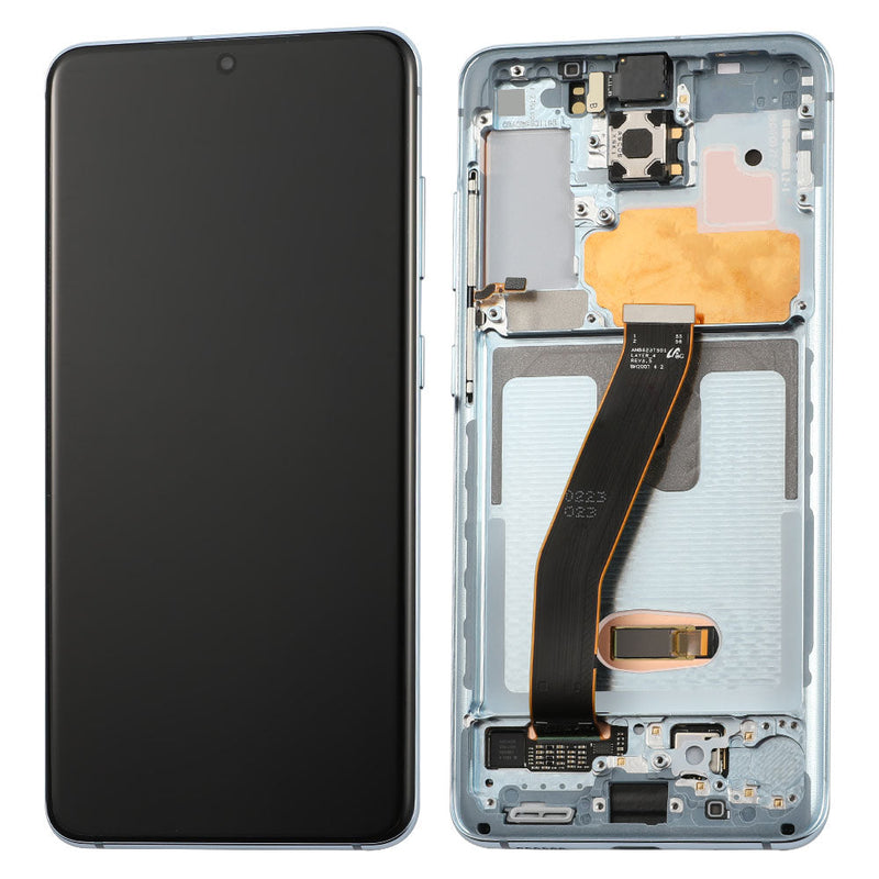 Samsung Galaxy S20 5G Pantalla Con Bisel (Compatible Con Todas Las Compañías Excepto Verizon Modelo 5G UW) (Reacondicionada) (Azul Nube)