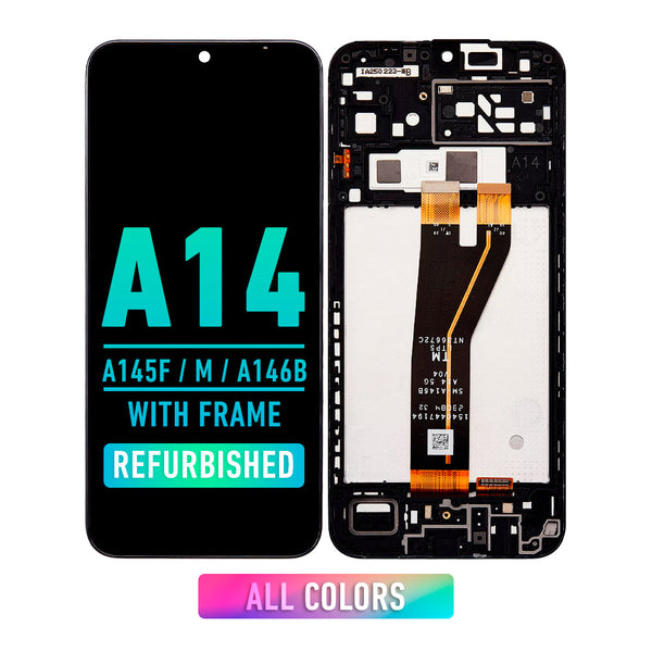 Samsung Galaxy A14 4G (A145F / A145M / 2023) / A14 5G LCD Pantalla De Remplaso Con Bisel (Reacondicionada)