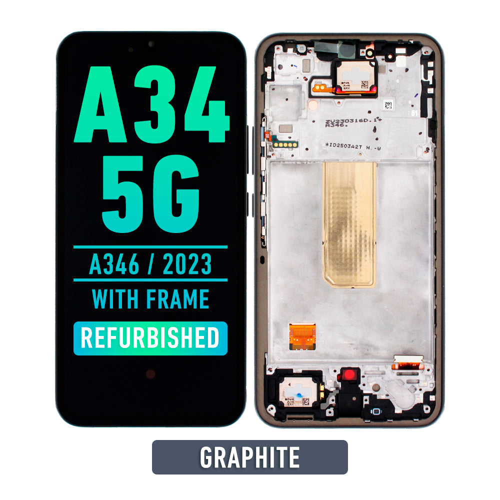 Samsung Galaxy A34 5G (A346 / 2023) Pantalla Con Bisel (Oled Plus) (Graphite)