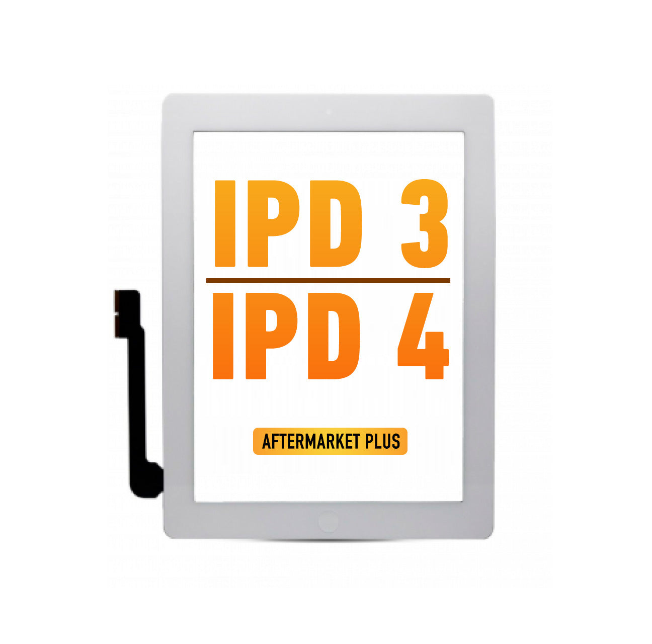 iPad 3 / iPad 4 Touch (Aftermarket Plus) (Blanco)