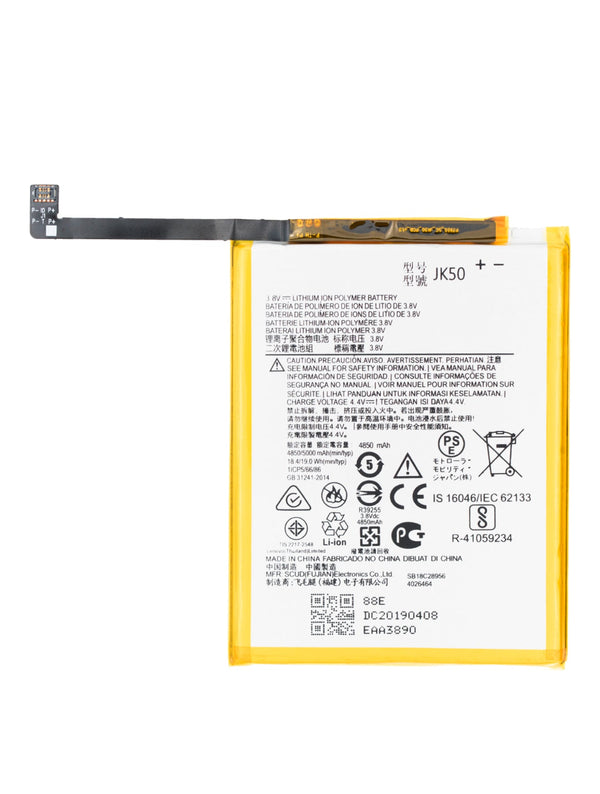 Moto G Play (XT2093) / G9 Play (XT2083) / G Power (XT2117) / G Power (XT2165 / 2022) G7 Power (XT1955) / G7 Supra (XT1955-5) / Moto G 5G (XT2213 / 2022) / One Power / E40 / G30 / Defy (XT2083-8) / E7 Plus / G10 / (XT2055) (JK50) Bateria de Alta Capacidad