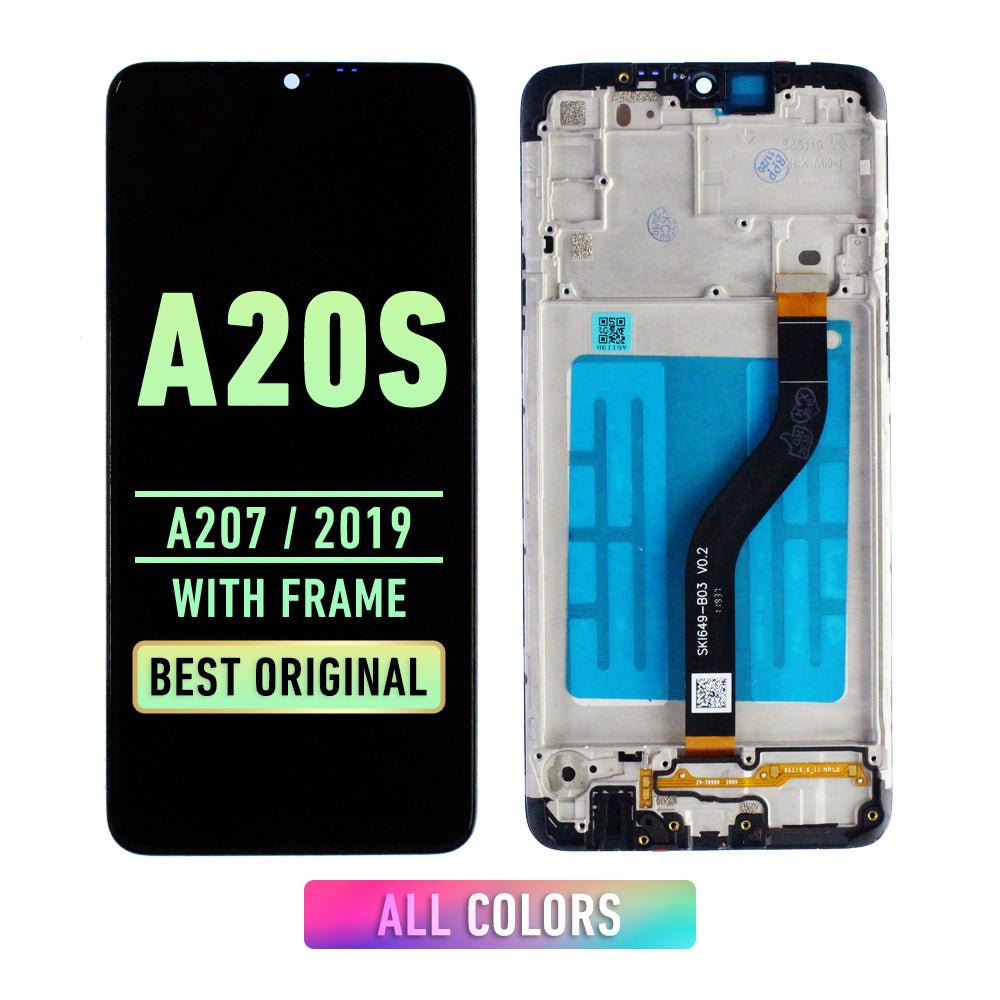 Samsung Galaxy A20S (A207 / 2019) Pantalla Con Bisel (ORIGINAL)