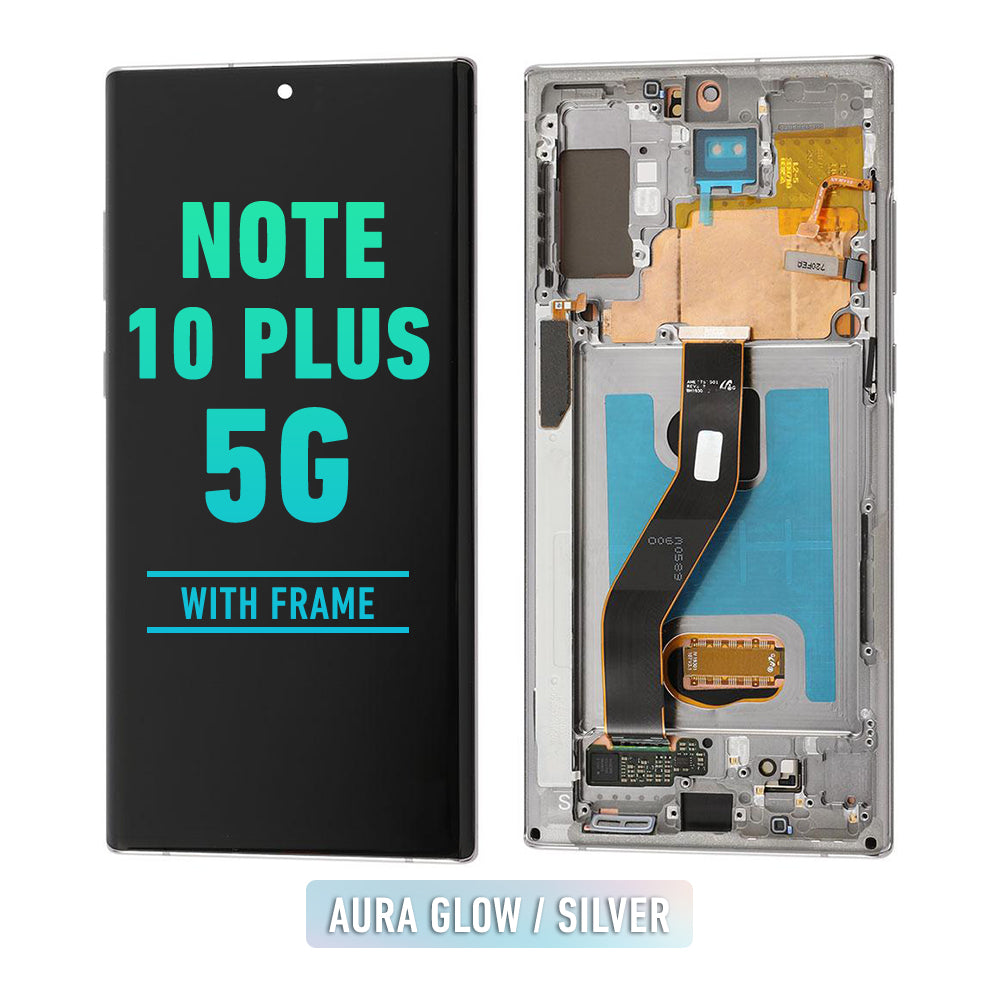 Samsung Galaxy Note 10 Plus / 5G Pantalla Con Bisel (Oled Plus) (Aura Glow / Silver)