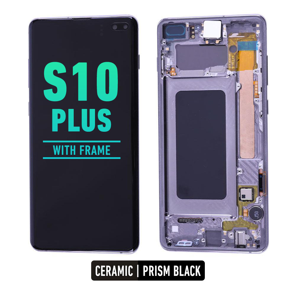 Samsung Galaxy S10 Plus Pantalla Con Bisel (Oled Plus) (Ceramic / Negro Prisma)