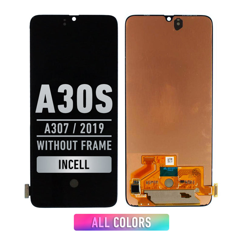 Samsung Galaxy A30s (A307 / 2019) Pantalla Sin Bisel (SIn Lector de Huella (Aftermarket Incell) (Todos Los Colores)