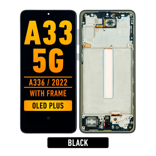 Samsung Galaxy A33 5G (A336 / 2022) (6.36") Pantalla Oled Plus Con Bisel De Remplazo (OLED PLUS) (Black)