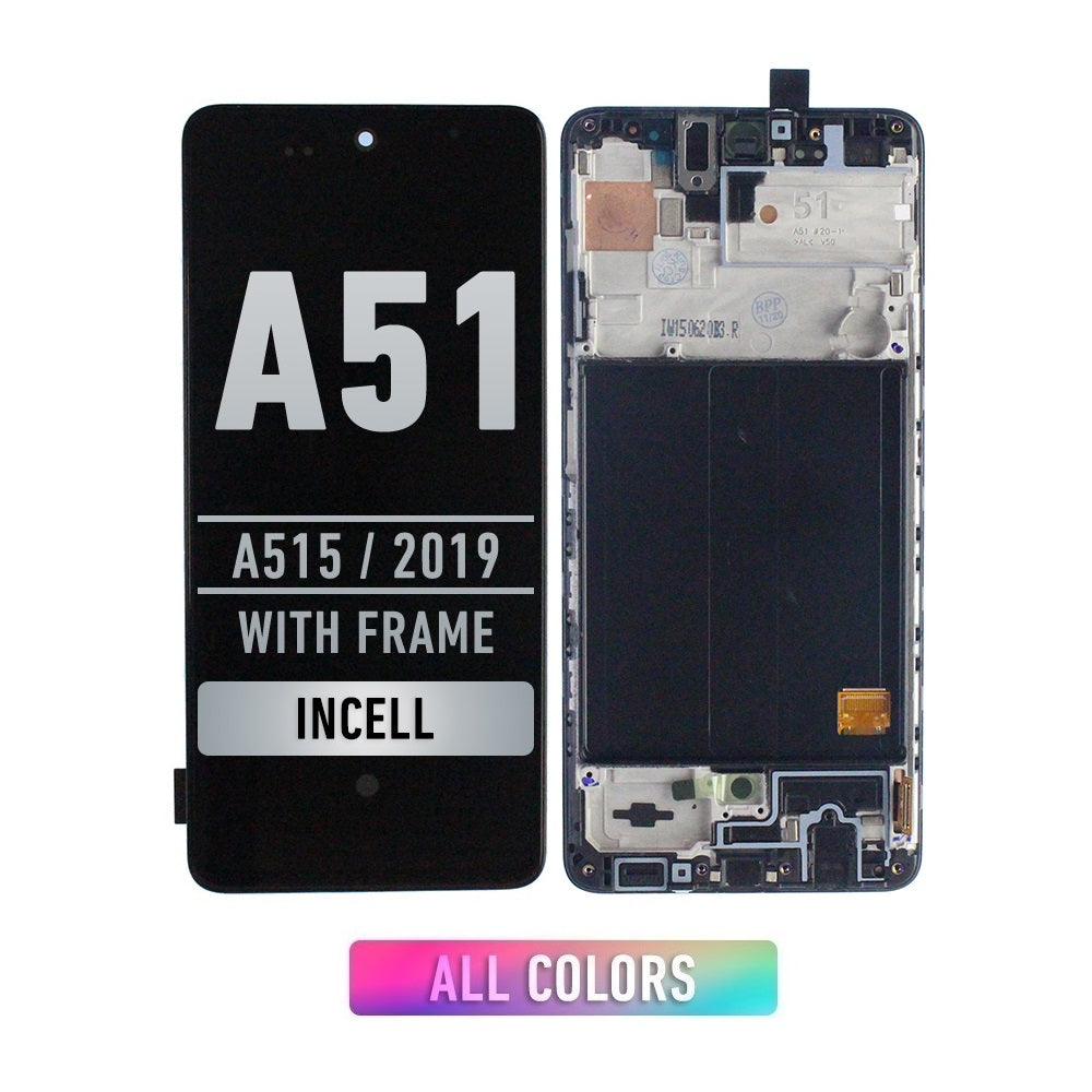 Samsung Galaxy A51 (A515 / 2019) Pantalla Con Bisel (SIN LECTOR DE HUELLA) (InCell)