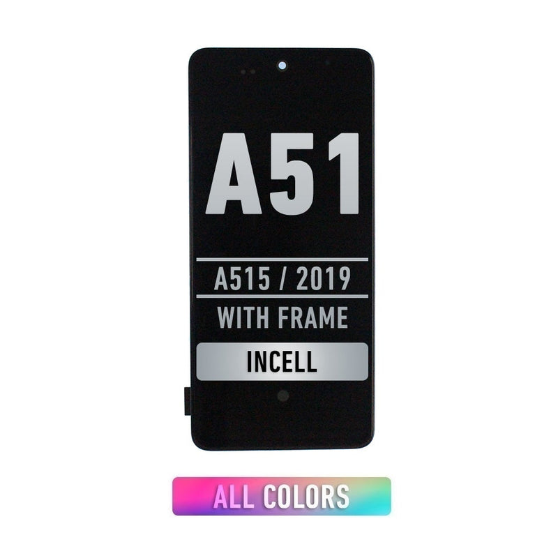 Samsung Galaxy A51 (A515 / 2019) (6.46)  Pantalla Con Bisel (NO Lector de Huella) (Aftermarket Incell) (Todos Los Colores)
