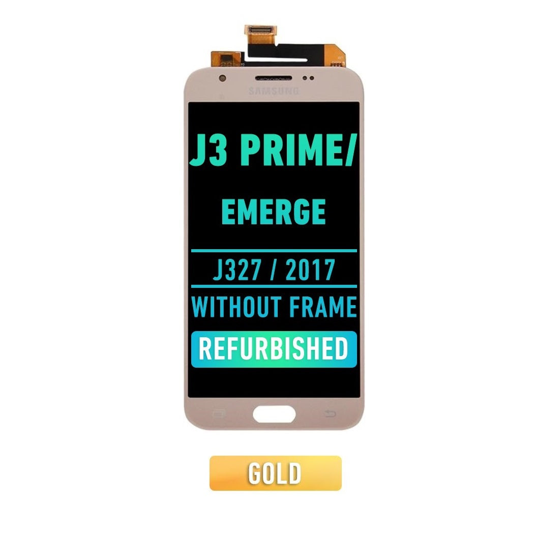Samsung Galaxy J3 Prime / Emerge (J327 / 2017) Pantalla Sin Bisel (ORIGINAL) (Oro)