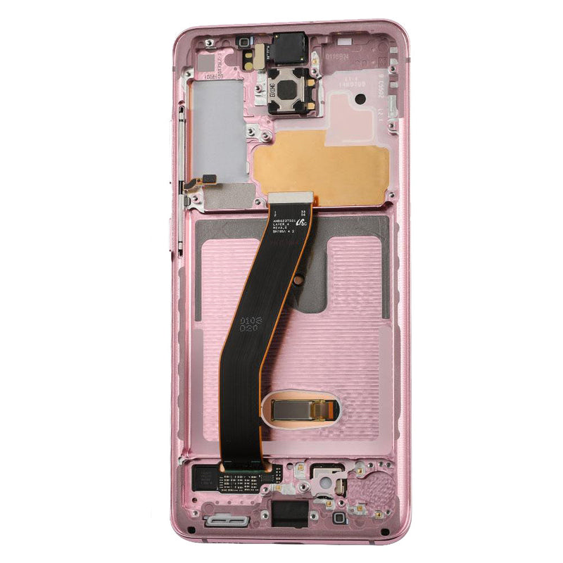 Samsung Galaxy S20 5G Pantalla Con Bisel (Compatible Con Todas Las Compañías Excepto Verizon Modelo 5G UW) (Reacondicionada) (Rosa Nube)