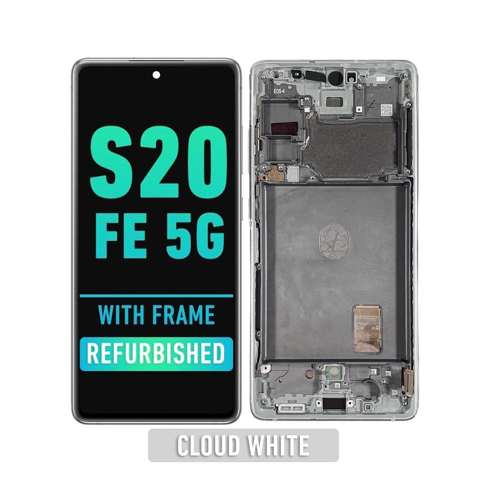 Samsung Galaxy S20 FE Pantalla Con Bisel (Oled Plus) (Blanco Nube)
