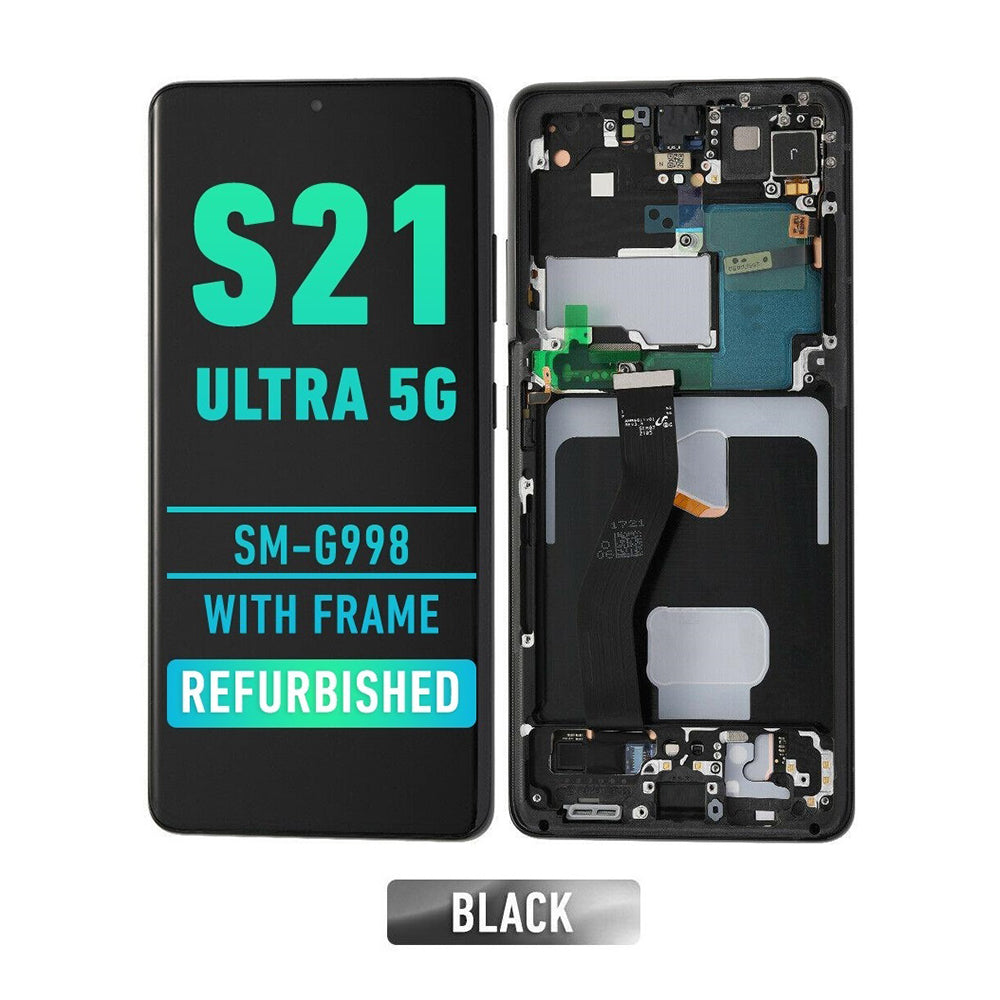 Samsung Galaxy S21 Ultra 5G SM-G998 Pantalla Con Bisel (Oled Plus) (Negro Fantasma)
