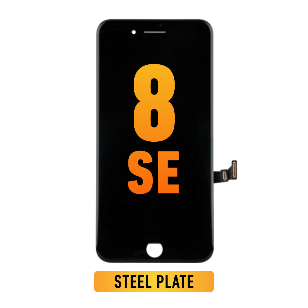 iPhone 8 / SE 2020 / SE 2022 Pantalla LCD (Con Placa De Metal) (Premium Plus | IQ7) (Negro)