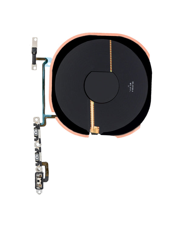 iPhone X Bobina De Carga Inalambrica NFC Con Flex De Volumen y Silenciador