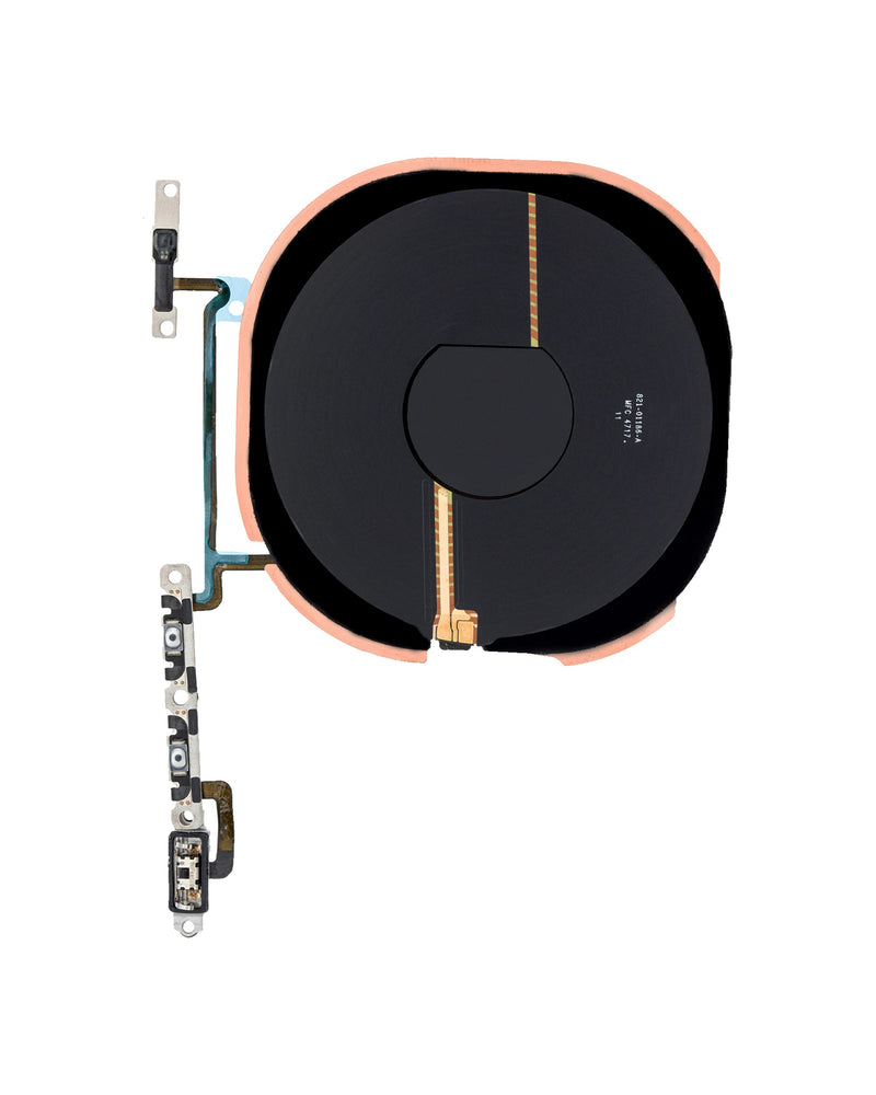 iPhone X Bobina De Carga Inalambrica NFC Con Flex De Volumen y Silenciador