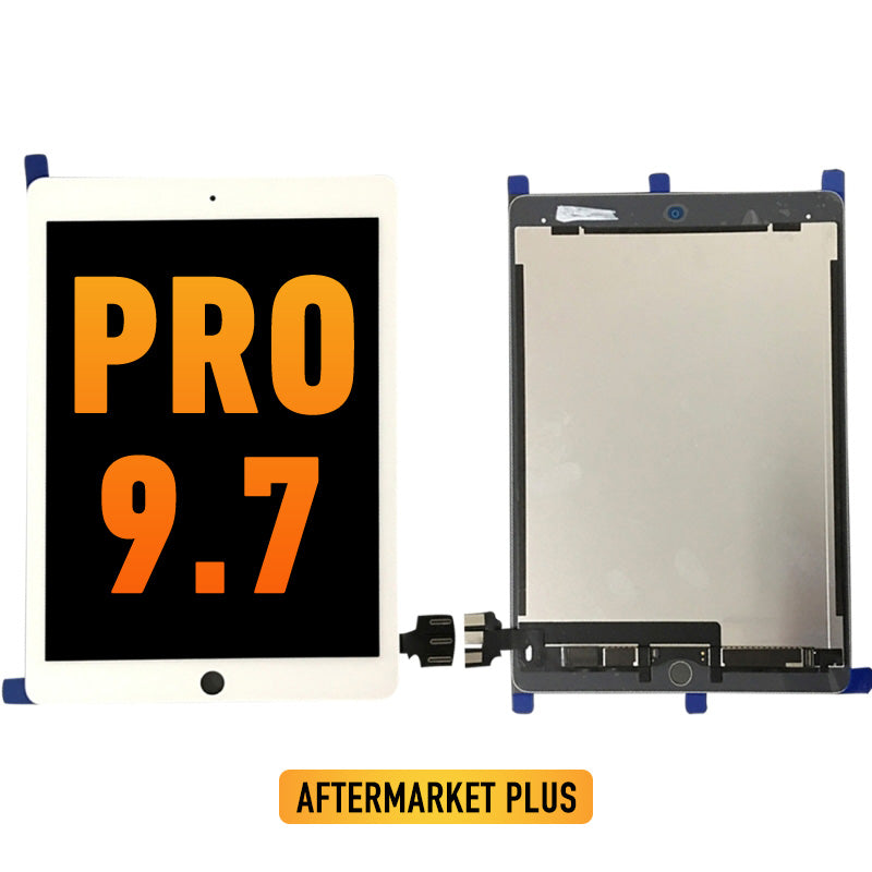 iPad Pro 9.7 Pantalla LCD Con Touch (Sleep / Wake Sensor Flex Preinstalado) (Aftermarket Plus) (Blanco)